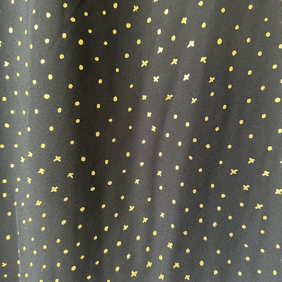 Black and Metallic Gold Dotted Blouse, size 3XL, Ava and Viv brand, NWOT - Picture 7 of 9